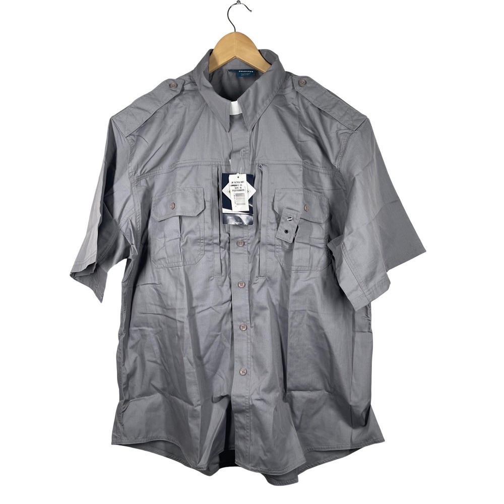 Propper LW Tactical Shirt Mens XL Grey Short Sleeve Ripstop F531150020 NEW